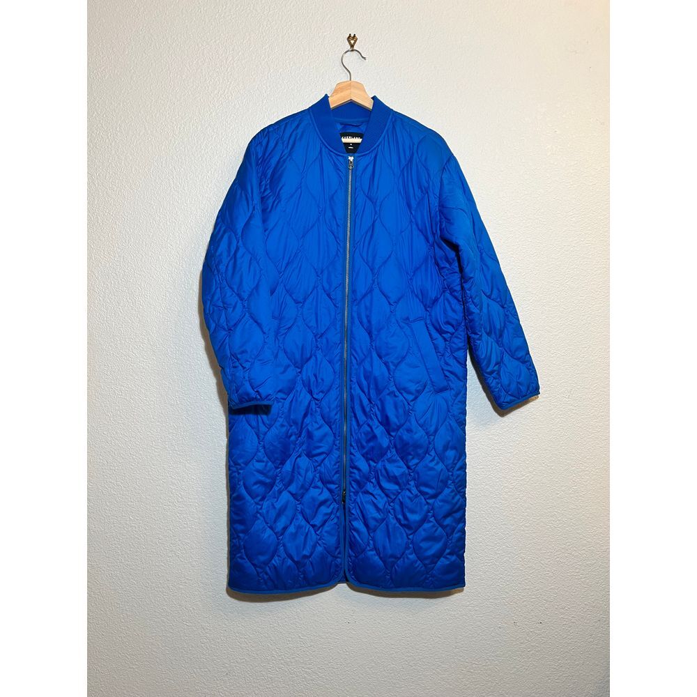 Everlane Blue Quilted Puffer Coat
